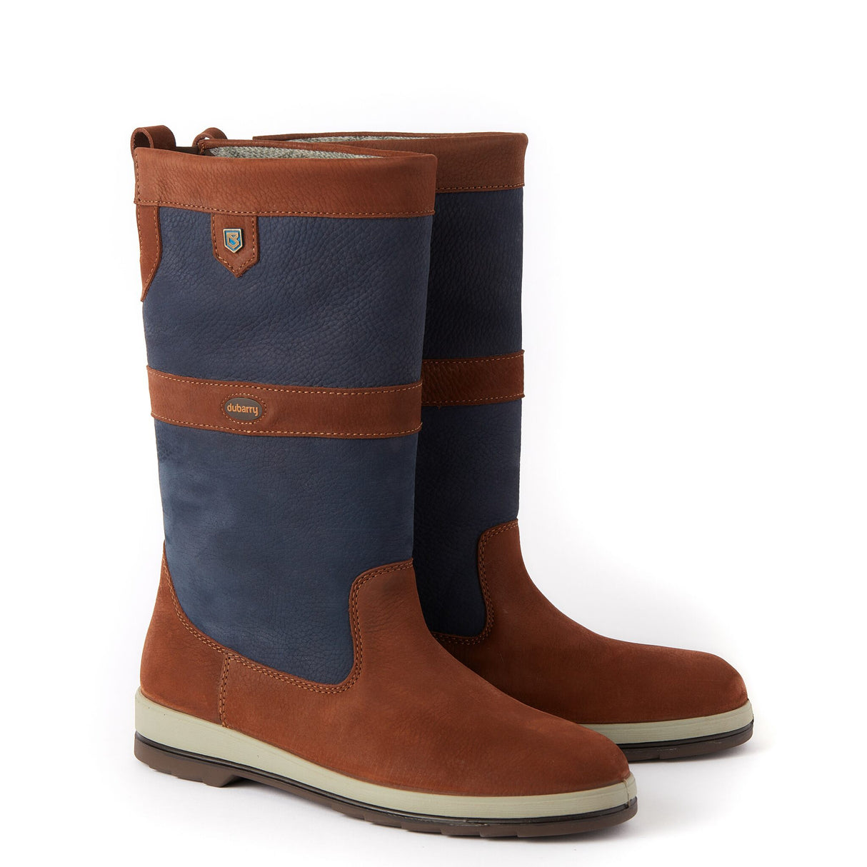 Dubarry ULTIMA sailing boots, full-grain leather, GORE-TEX® membrane, ExtraFit™ for wider feet - 36 - 48 (navy-brown, brown)