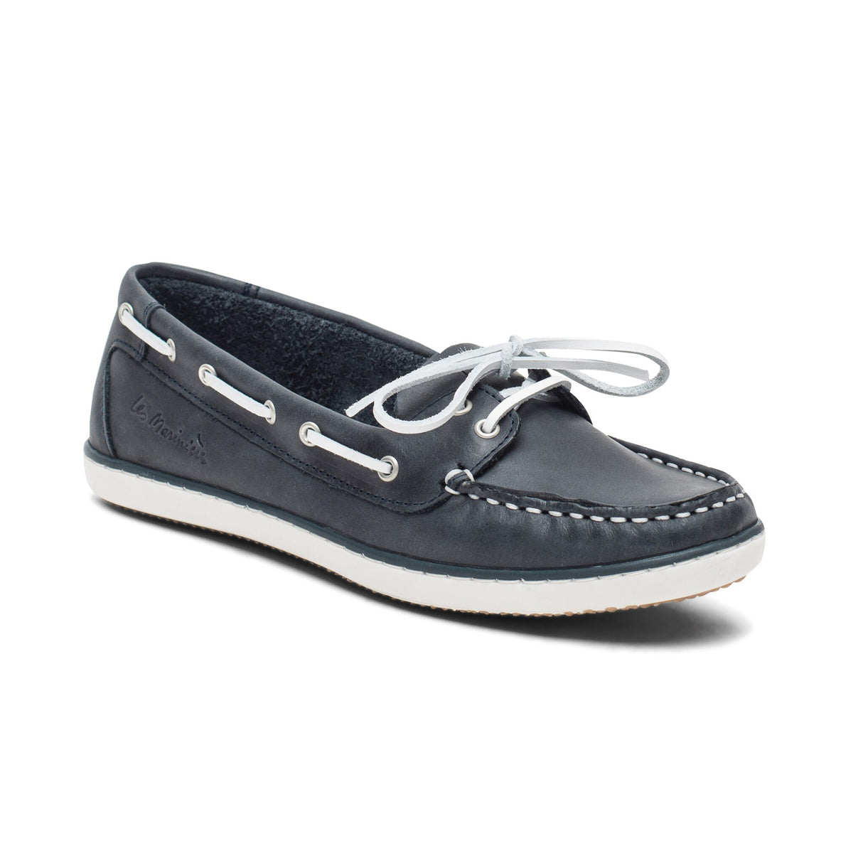 TBS CLAMER women's leather boat shoe, non-slip, unlined, high flexibility and safety - 36 - 42 (navy, turquoise, coral, white)