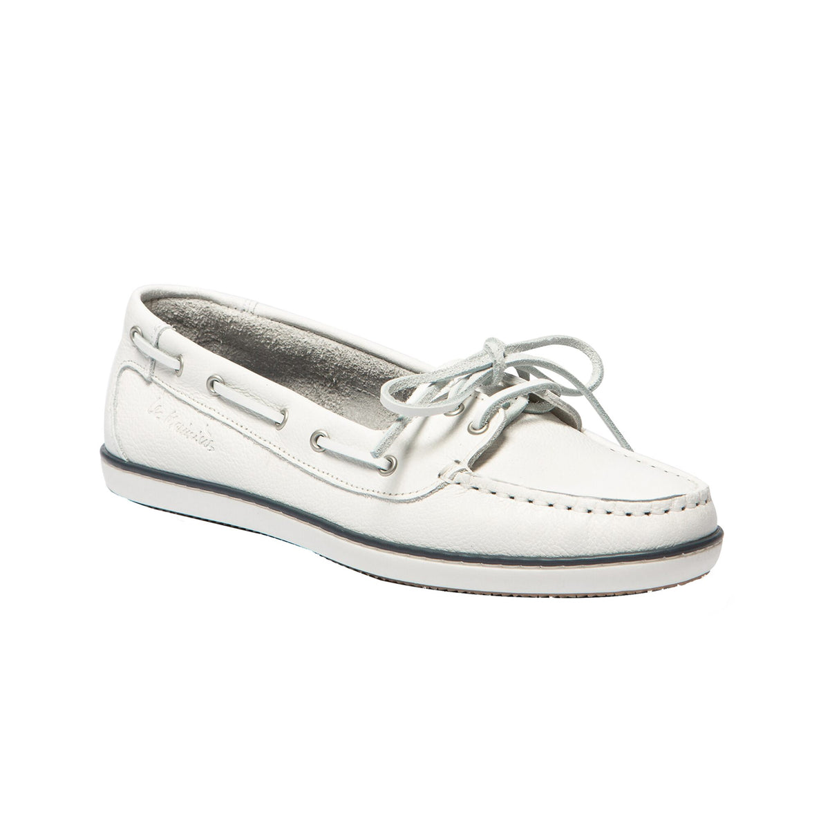 TBS CLAMER women's leather boat shoe, non-slip, unlined, high flexibility and safety - 36 - 42 (navy, turquoise, coral, white)