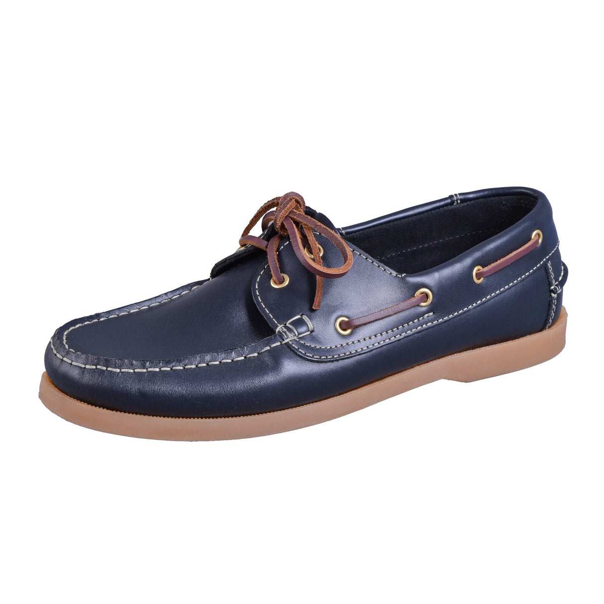 OCEAN ONE boat shoe leather elegant, non-slip sailing shoe, timeless and safe on board - 37 – 47