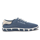 TBS JAZARIA women's boat shoe made of recycled mesh, quick-drying, with a non-slip sole for good grip - 37 - 41 (red, blue, white, mid-blue)