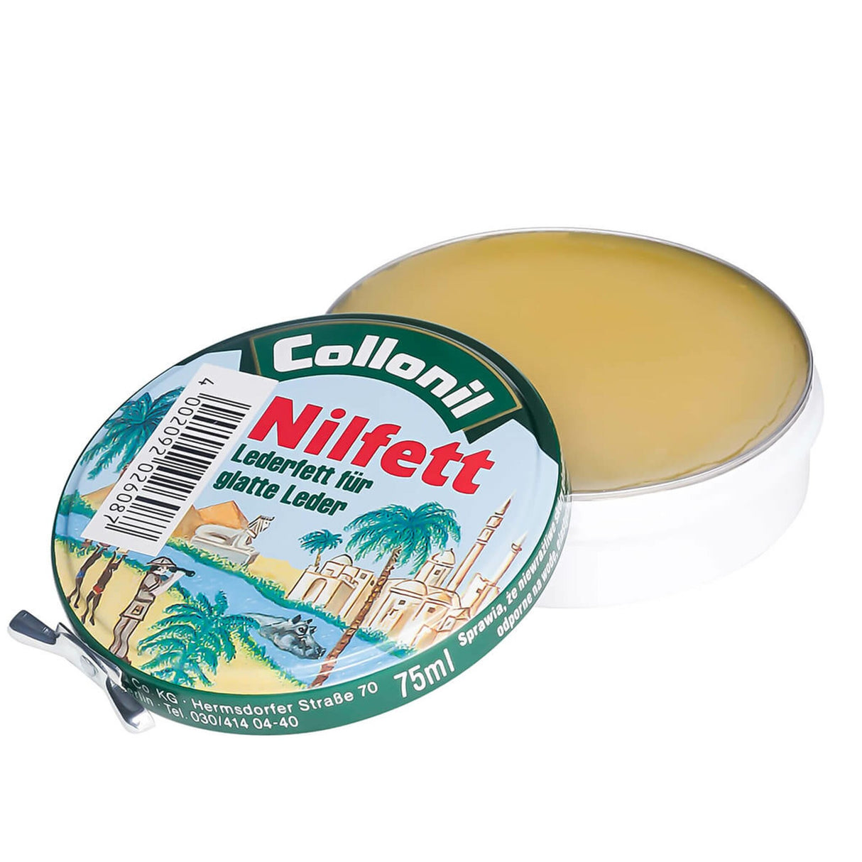 Collonil Lederfett wasserabweisend säurefrei Glattlederpflege, Lederöl, 75 ml neutral