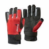 MUSTO Essential Segelhandschuhe, kurze Finger, 4-Wege-Stretch, anatomischer Komfort, optimale Bewegungsfreiheit - XS – XXL rot oder schwarz