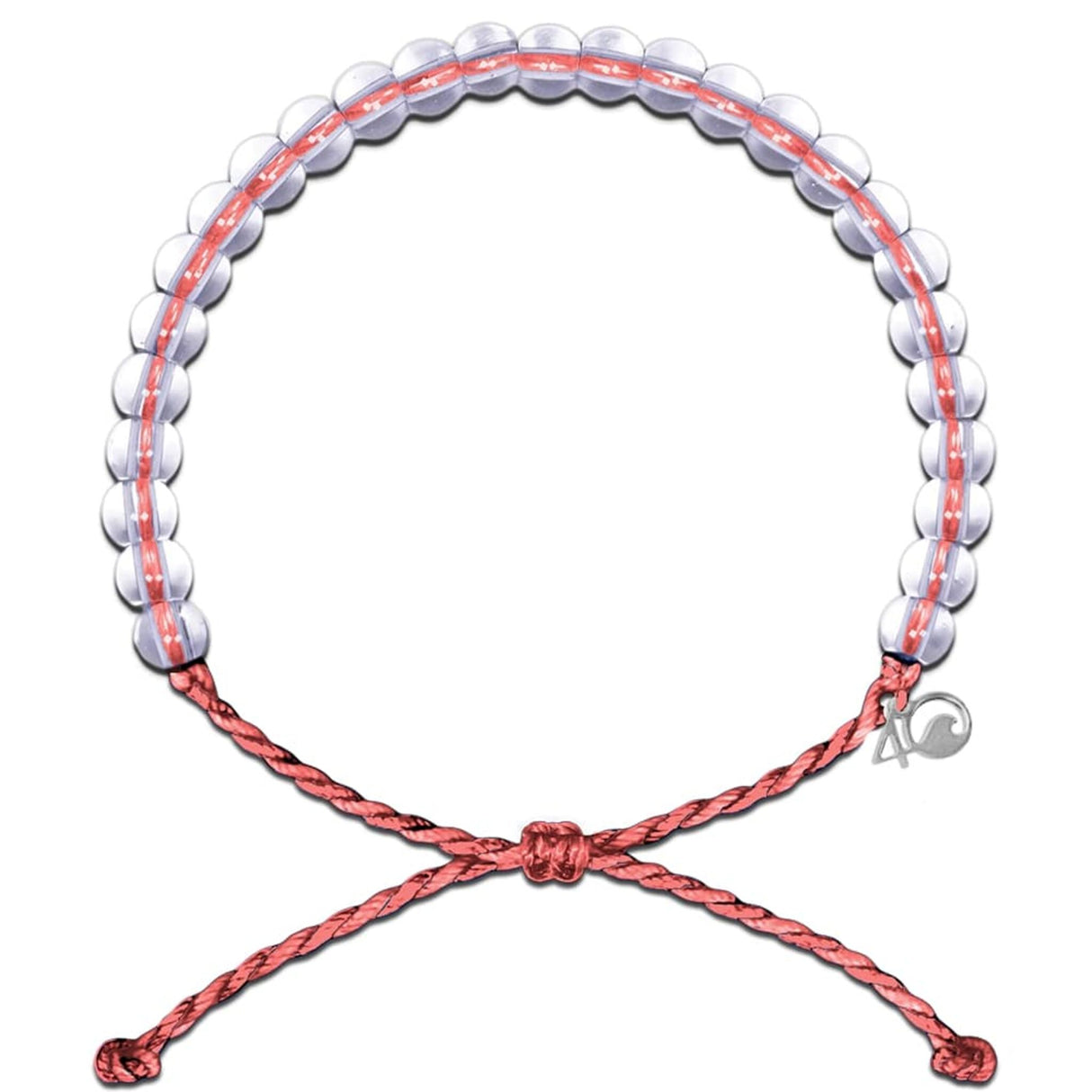4Ocean Armband recycelt rot, Nachhaltiges Schmuckstück, Müllreduktion Ozean-Programm