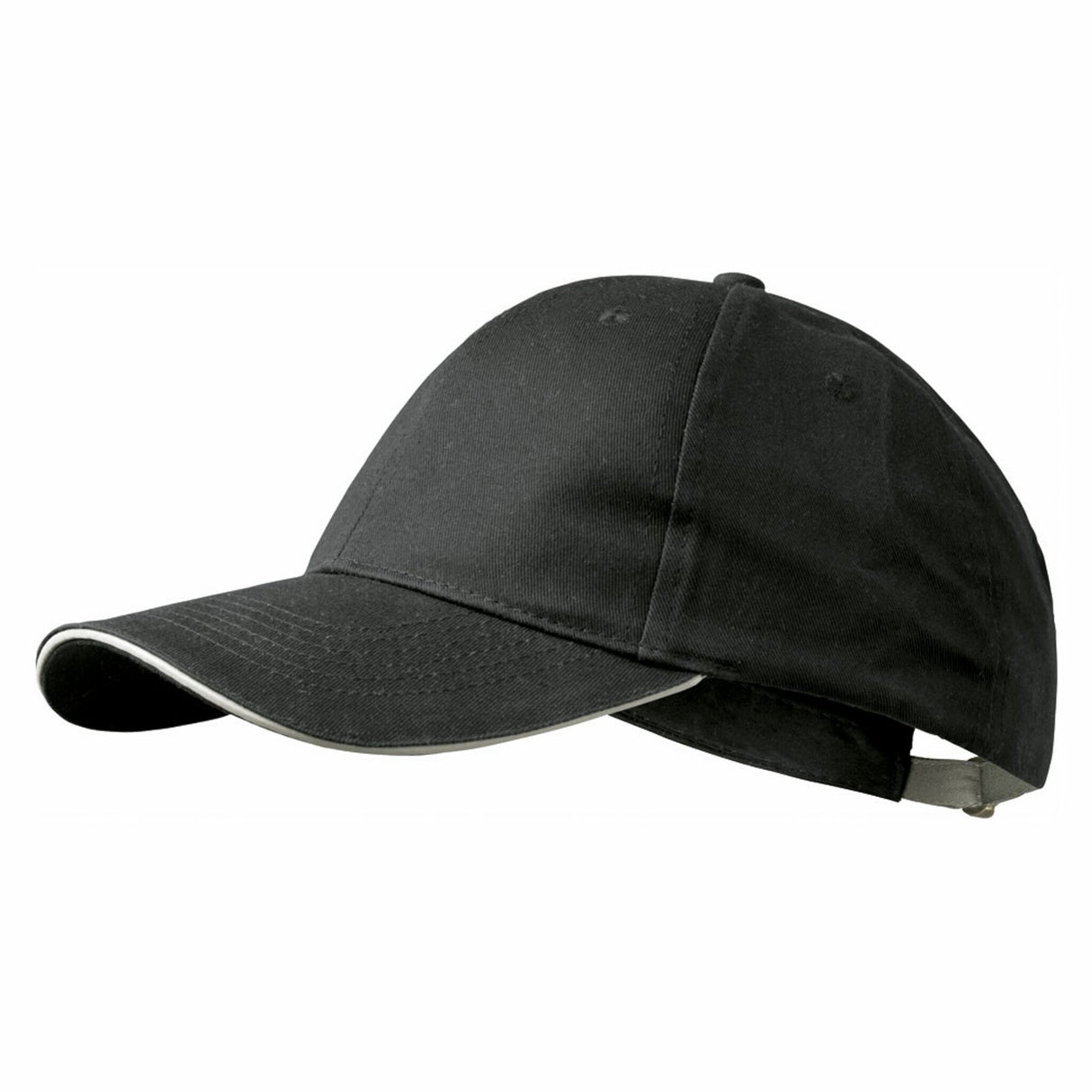 Crew-Cap mit Verstell-Schnalle, ideal für Bestickung, maritim anmutend aus 65% Polyester und 35% Baumwolle - schwarz oder marine