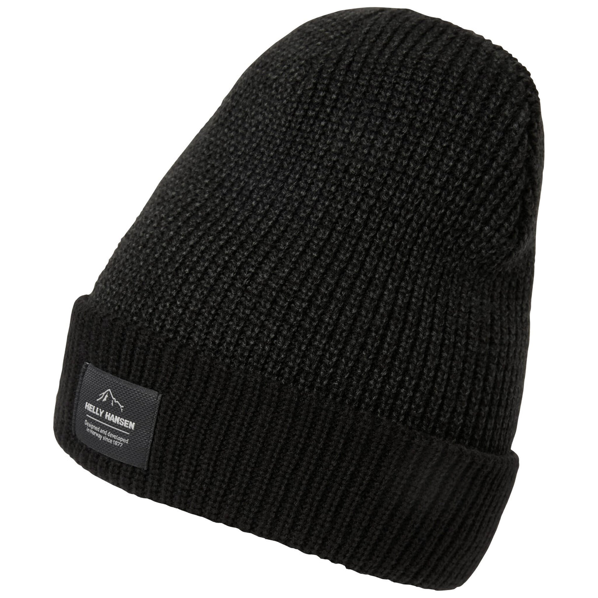 Helly Hansen Beanie Mütze Logo Cuff, warme Wintermütze, optimaler Sitz, stylisches Design für Sport und Alltag - gelb, navy, schwarz
