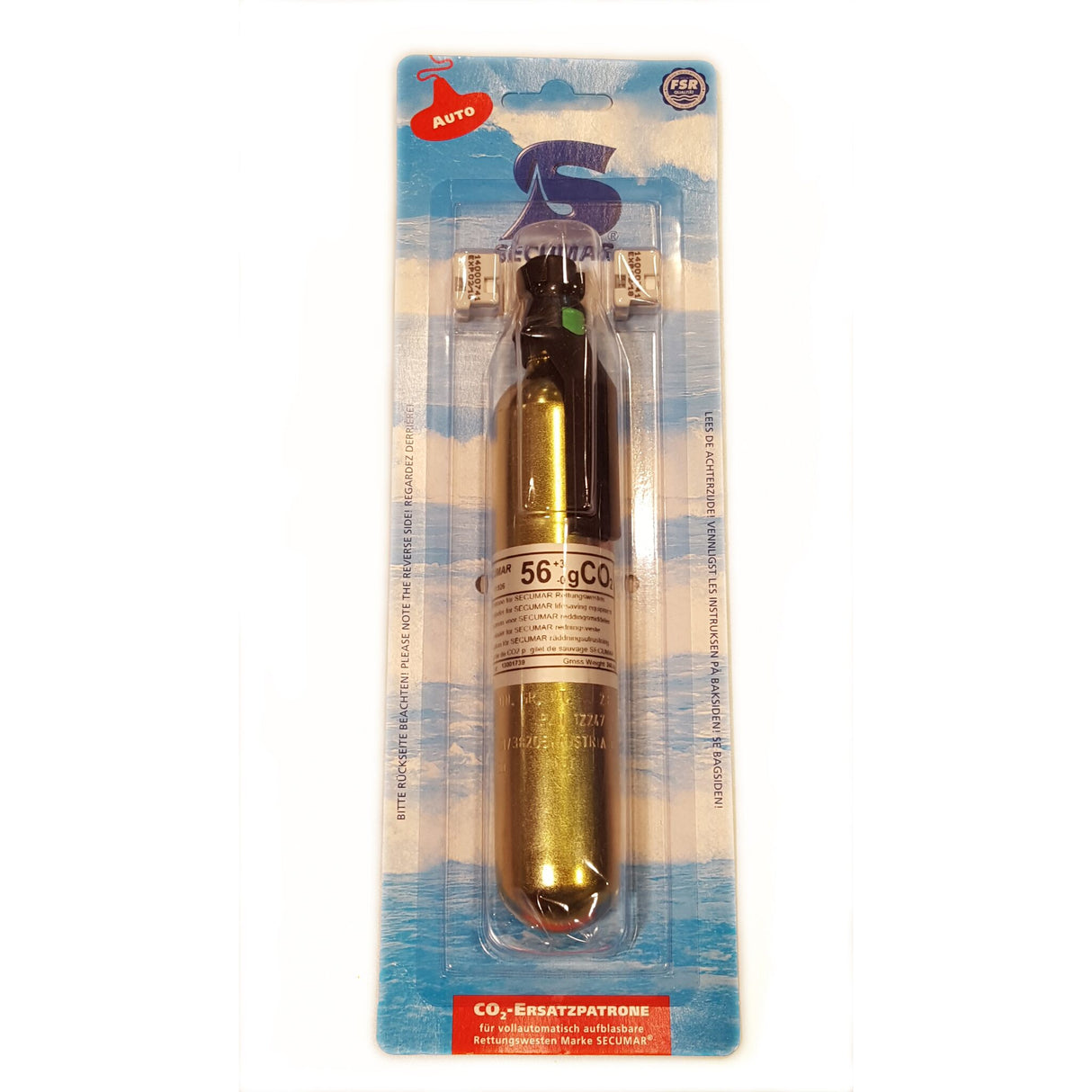SECUMAR COÂ²-Ersatzpatrone mit Bajonett 56g