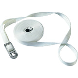 Safeolina Sicherheitsband 12 m, Polyester-Gurtband, 2000 kp Bruchlast für sichere Deckbewegungen - weiß oder schwarz