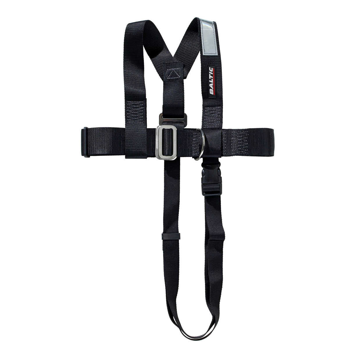 BALTIC Sicherheitsgurt Harness Junior mit Reflexstreifen und Edelstahlschnalle, Kinder Sicherheitsgeschirr, für 20-50 kg