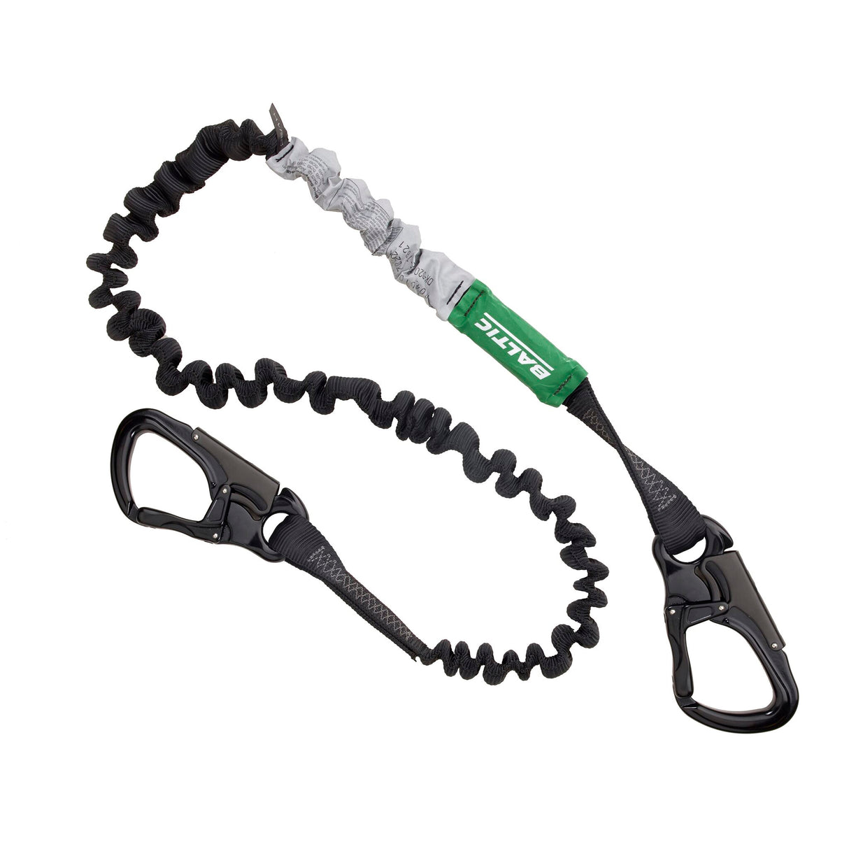 Lifeline Sicherheitsleine SUPREME 2 m, elastisches Gurtband, superstark & leicht mit Performance-Karabinerhaken - (Optional mit Anschlüssen)