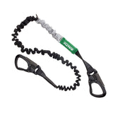 Lifeline Sicherheitsleine SUPREME 2 m, elastisches Gurtband, superstark & leicht mit Performance-Karabinerhaken - (Optional mit Anschlüssen)