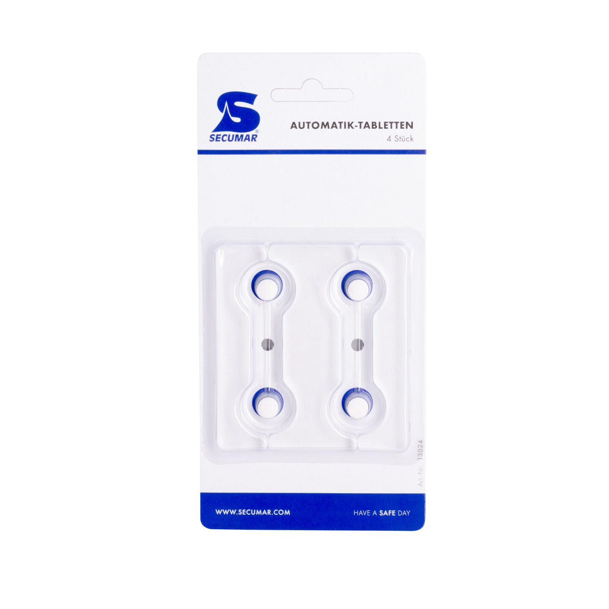 SECUMAR Auslösetabletten für Rettungswesten, Automatische CO2-Auslösung 3001S, Zellulose 0,03g Toleranz