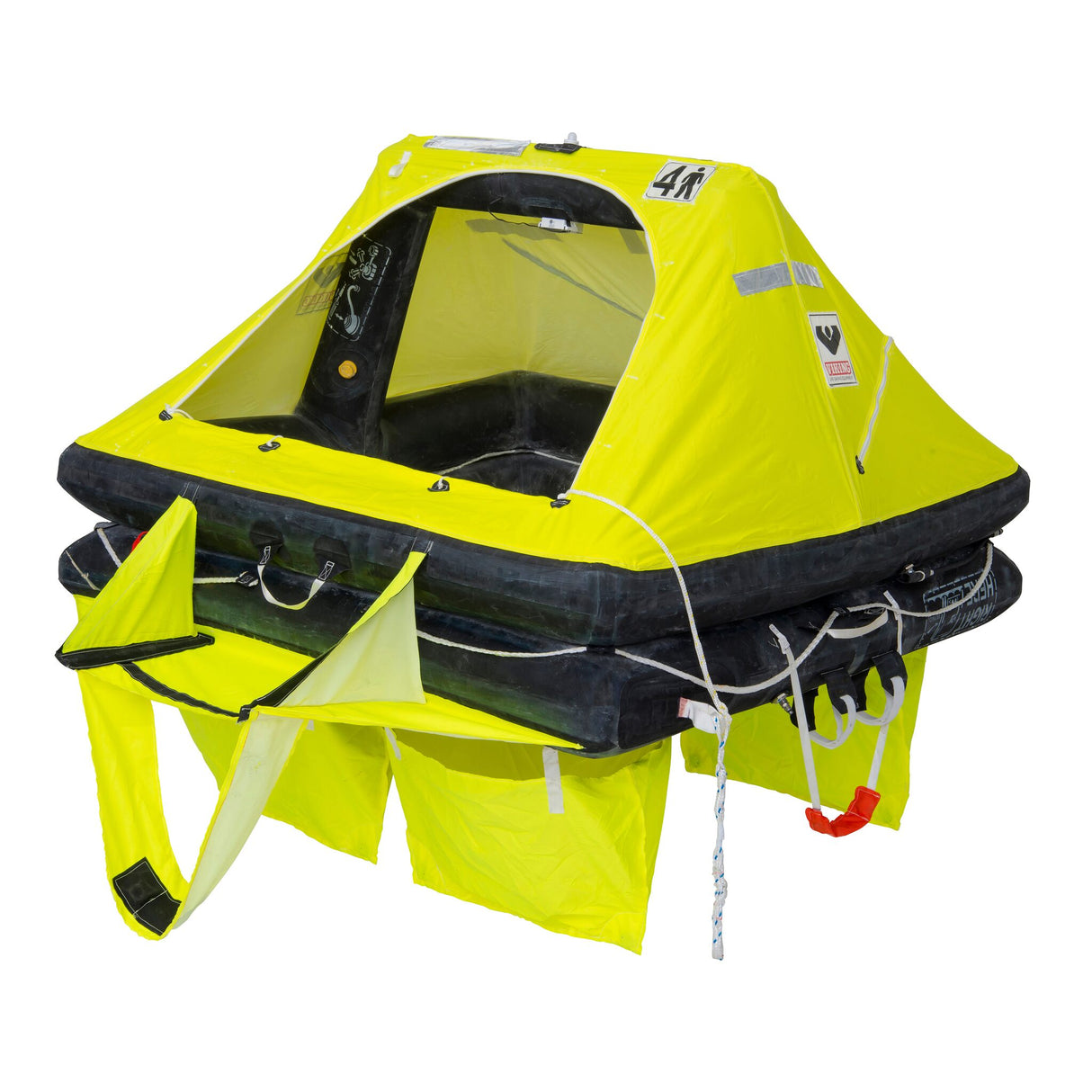 VIKING Rettungsinsel RescYou für 4 Personen, Notrettungsinsel, doppelt isolierter Boden, sichere Stabilität bei Wellengang - (Optional mit Tragetasche oder Container)