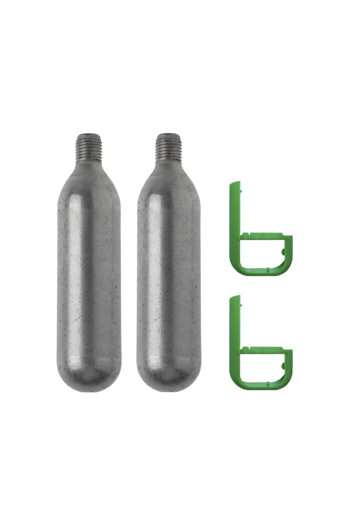 Spinlock Ersatzpatrone Set 2x16g CO₂, CO₂-Patronen Kit, sichere Befestigung mit Clips