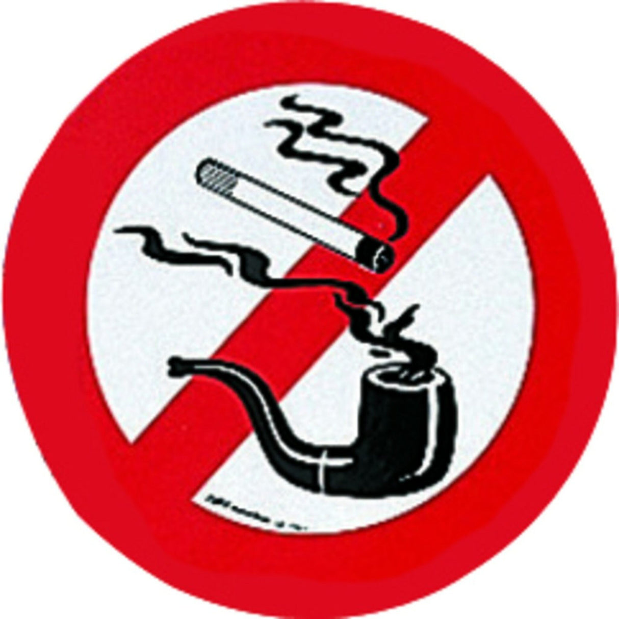 Prohibition sign sticker smoking prohibited self-adhesive, sticker, diameter 170 mm
