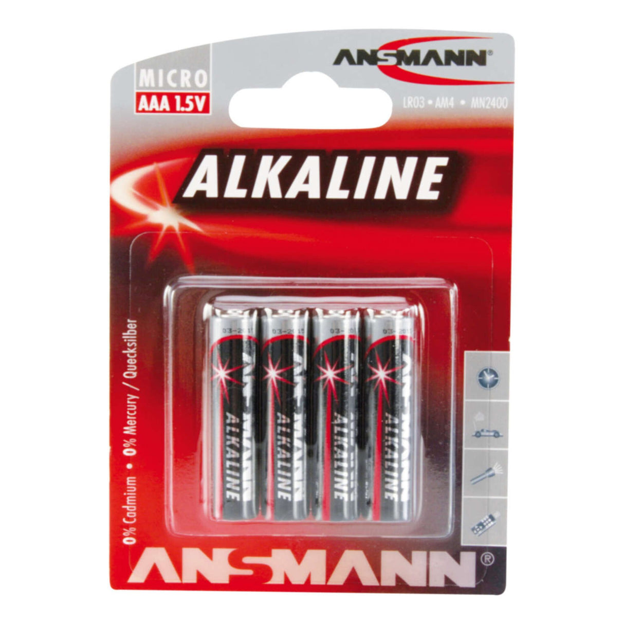 Alkaline Batterie Micro / AAA / LR03 - 4er Blister