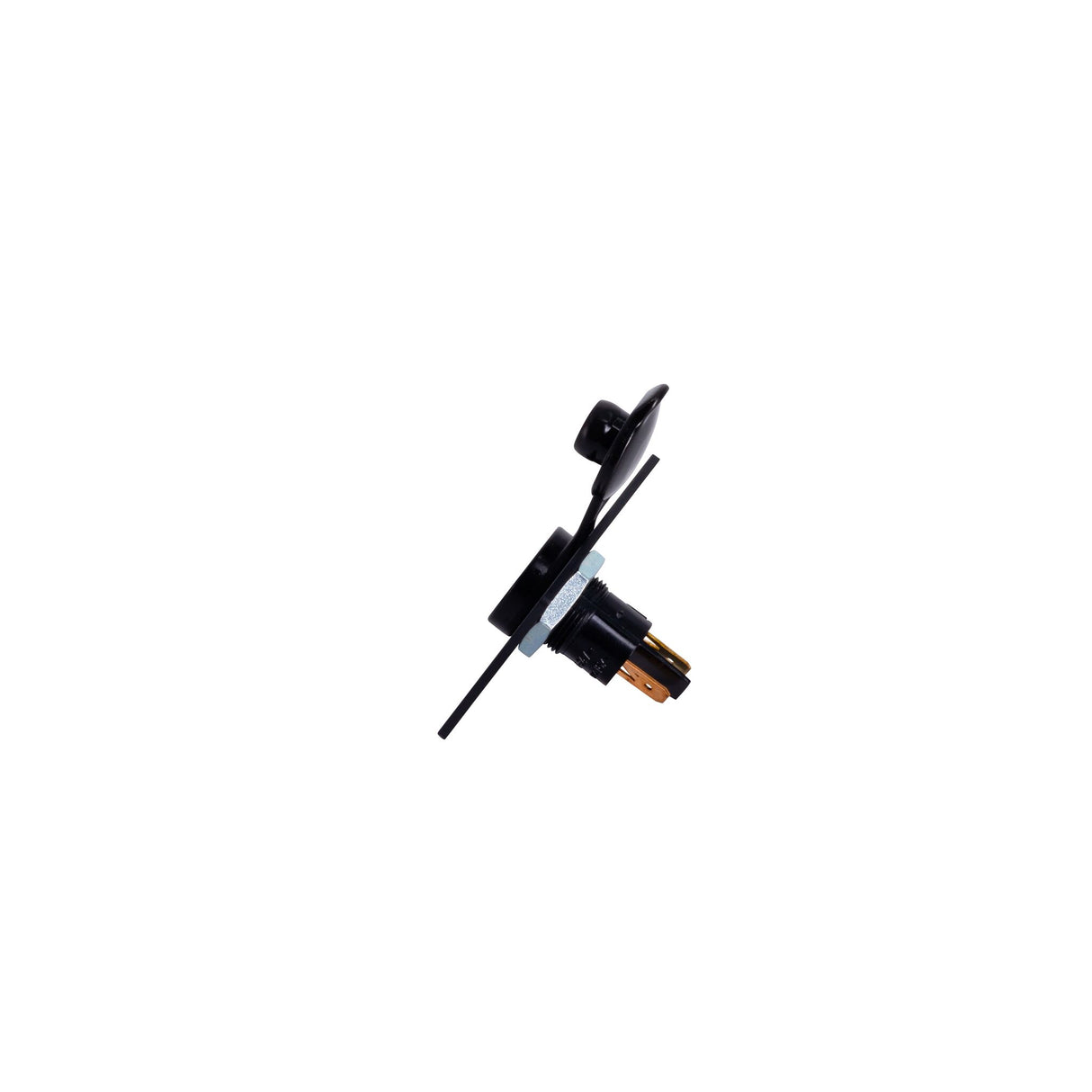 Philippi Einbausteckdose 12V mit Montageplatte, Steckdosenadapter, geeignet für alle Norm- und Universalstecker