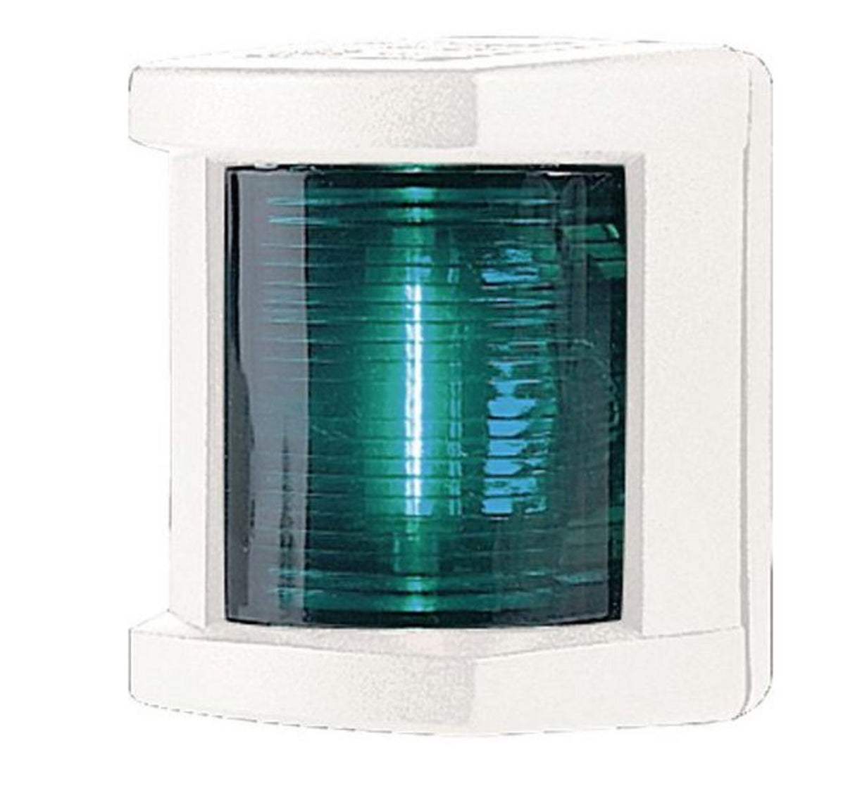 Hella Marine Steuerbordlaterne Serie 3562, Positionslampe, weißes Gehäuse, schlag- und stoßfest, für Boote bis 12 m