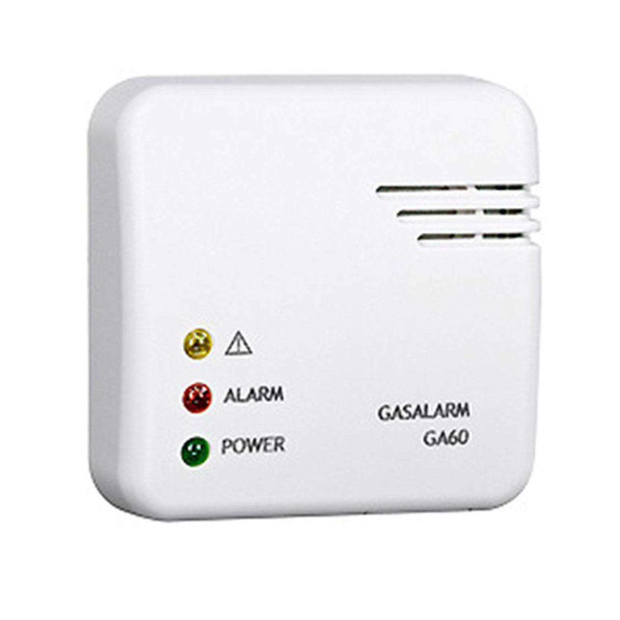 Gas alarm detector 12 V/230 V, gas detector, loud warning tone 85 dB(A)/3 m