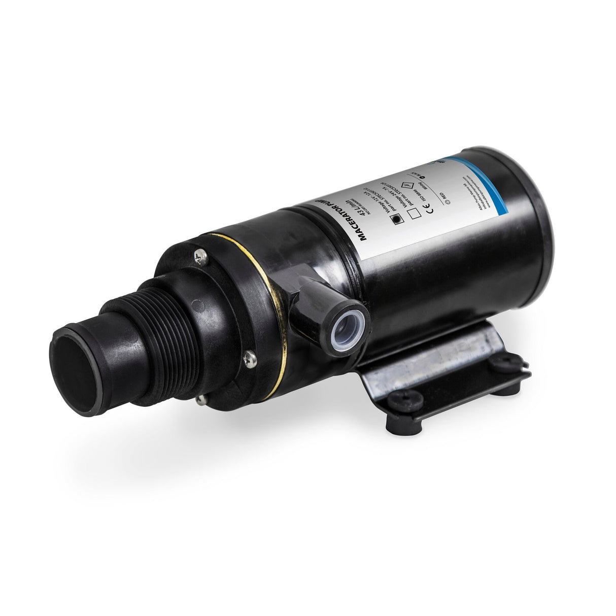 Albin Pump Zerhacker-Pumpe mit Rotationsschneider, 43 l/min, selbstansaugend bis 1,5 m, langlebig aus Messing und Edelstahl -