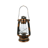 SEA CLUB Petroleum-Sturmlaterne aus Eisen, 31 cm hoch, 14 cm Durchmesser, sturmfest und langlebig - blau, bronze, messing