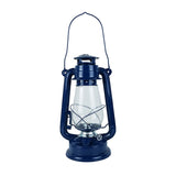 SEA CLUB Petroleum-Sturmlaterne aus Eisen, 31 cm hoch, 14 cm Durchmesser, sturmfest und langlebig - blau, bronze, messing