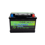 FLYBAT LifePo4 Lithium-Batterie 12V, ultrasichere Versorgungsbatterie, mit integrierten BMS und App-Überwachung - 50 - 165 Ah