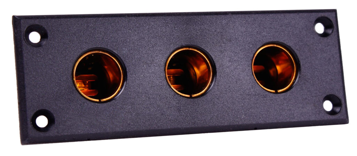 philippi Dreifachsteckdose Einbau-Normsteckdose, passt für Universalstecker, 16 A/6-24 V Gesamtstromaufnahme