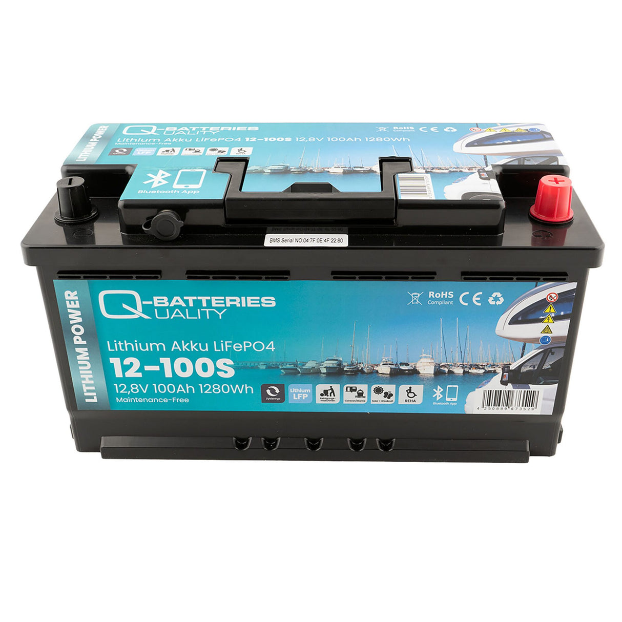 Q-Batteries Lithium Akku LiFePO4 100Ah small