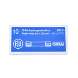 10 pieces of 32 x 6.3 mm plastic microfuses, fuse elements for switch panels, high reliability - 5 A - 15 A