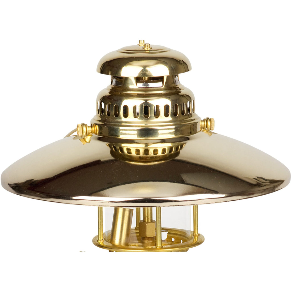 Petromax Reflektorenschirm für Lampe 150HK, Lichtbündelung, effektive Ausleuchtung Ø 250 mm - vernickelt oder vergoldet