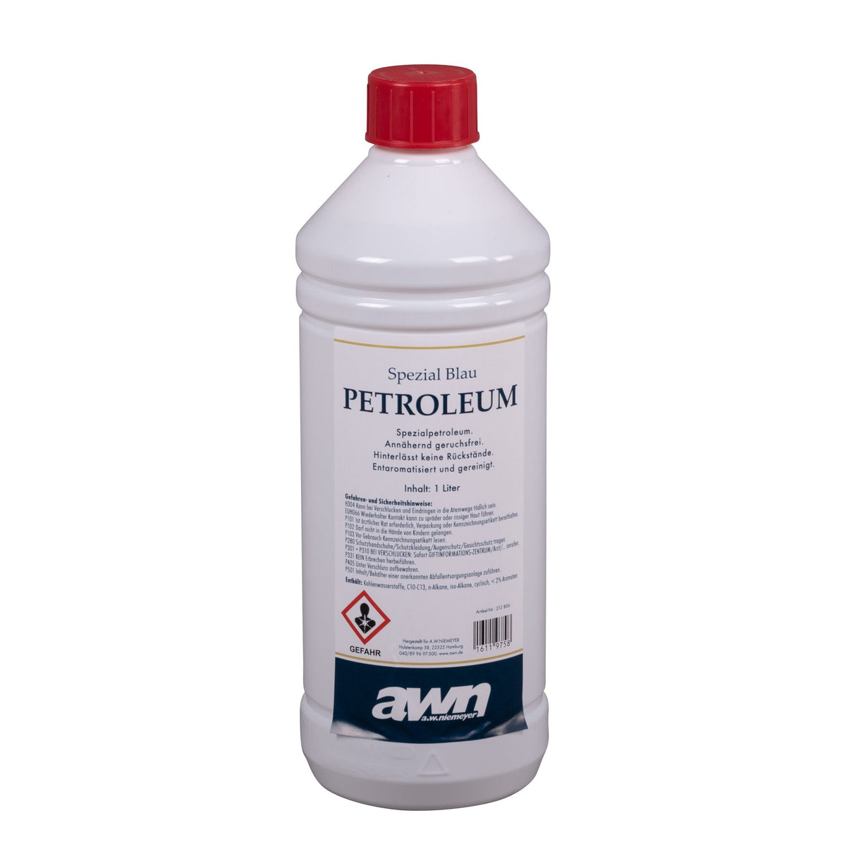 awn Spezialpetroleum 1L, geruchsarm & rückstandsfrei, Brennstoff für Petroleumlampe Kocher, Boot