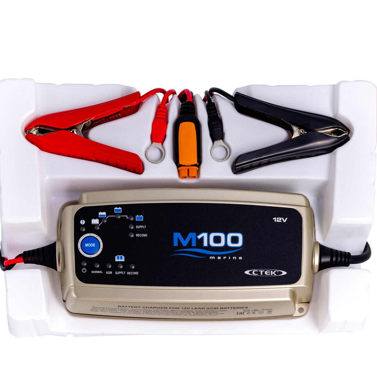 CTEK 8-stage 12V automatic battery charger, suitable for harsh maritime environments