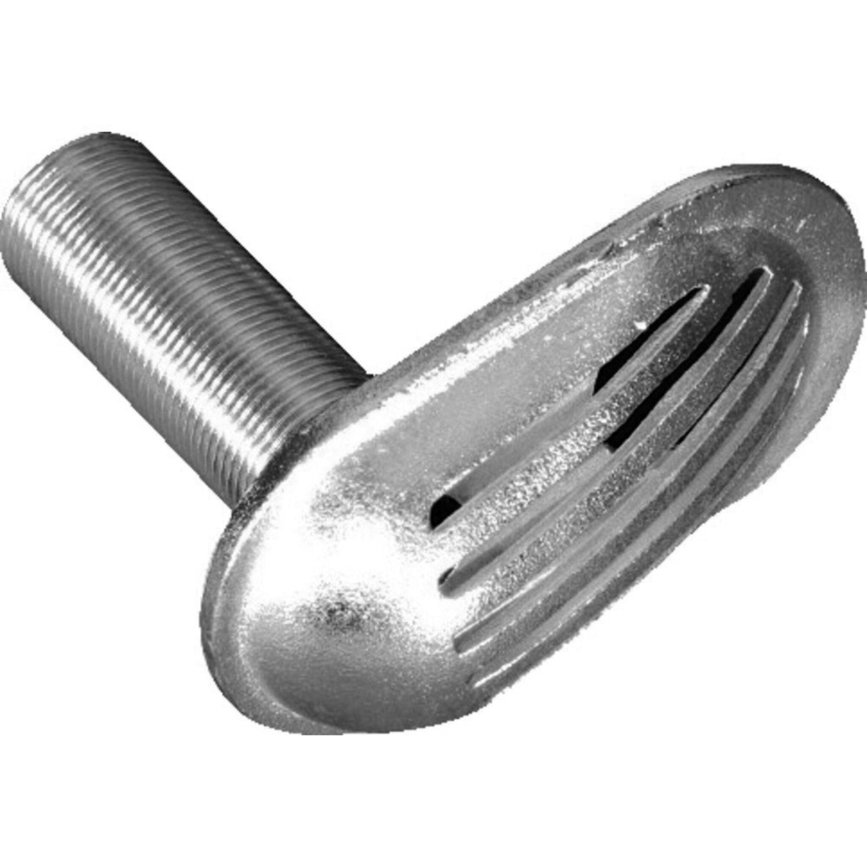 Stainless steel water inlet with strainer, durable, corrosion-resistant -