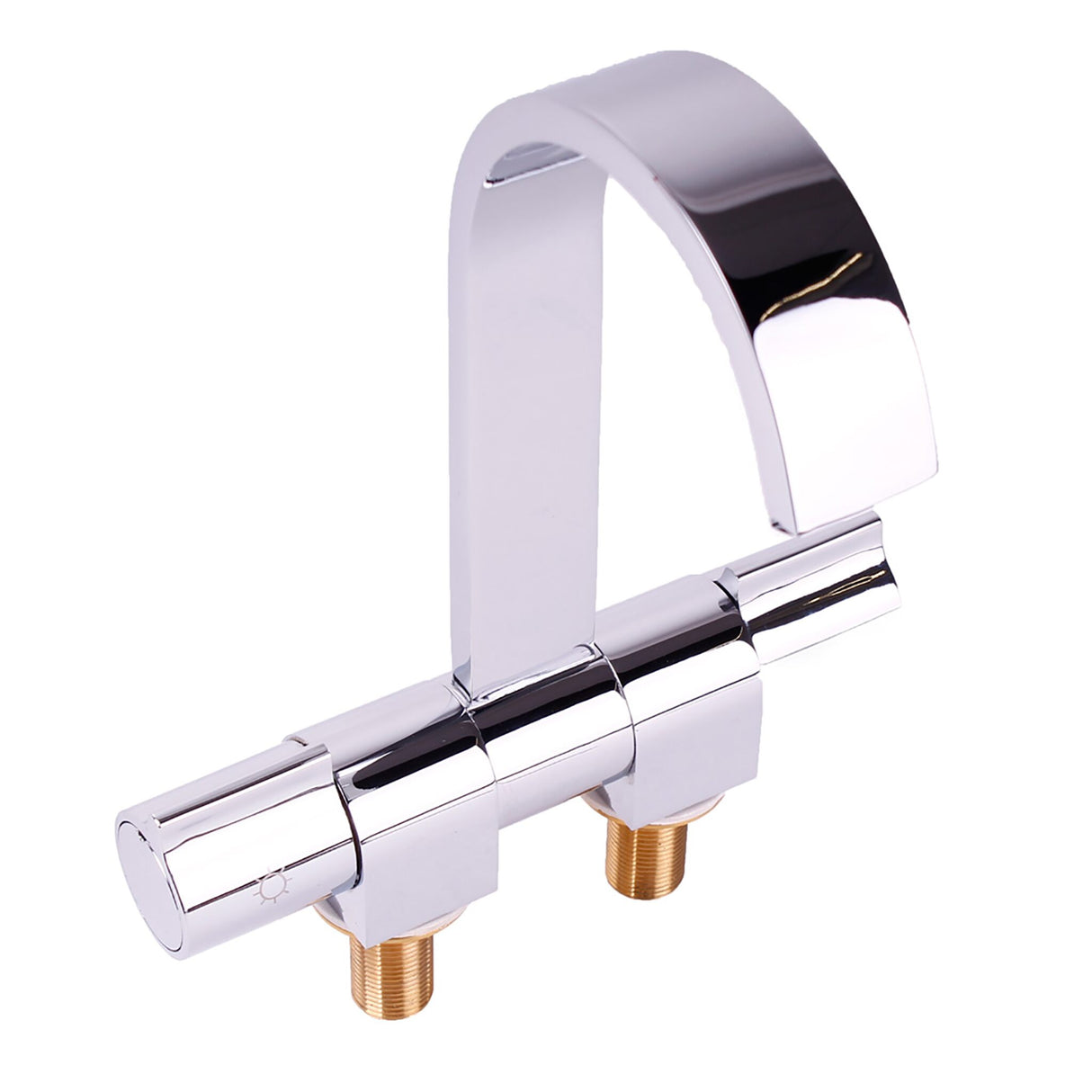 Chrome-plated swivel mixer tap, faucet, 3/8 connection