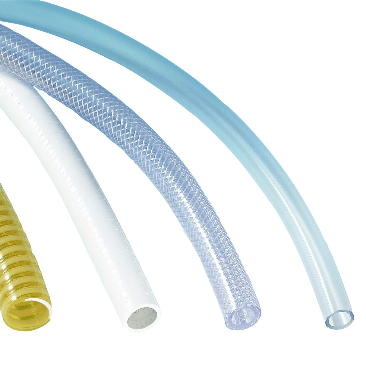 PVC hose transparent for pressureless applications, high-quality hose – price per meter - 14 - 48 mm outer diameter, 10 - 40 mm inner diameter