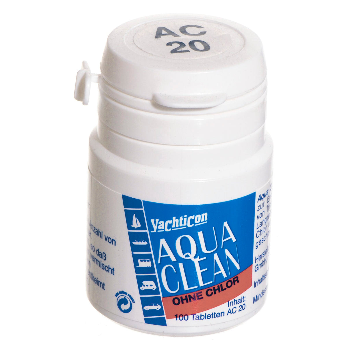 Yachticon Aqua Clean AC 20 - ohne Chlor - 100 Tabletten