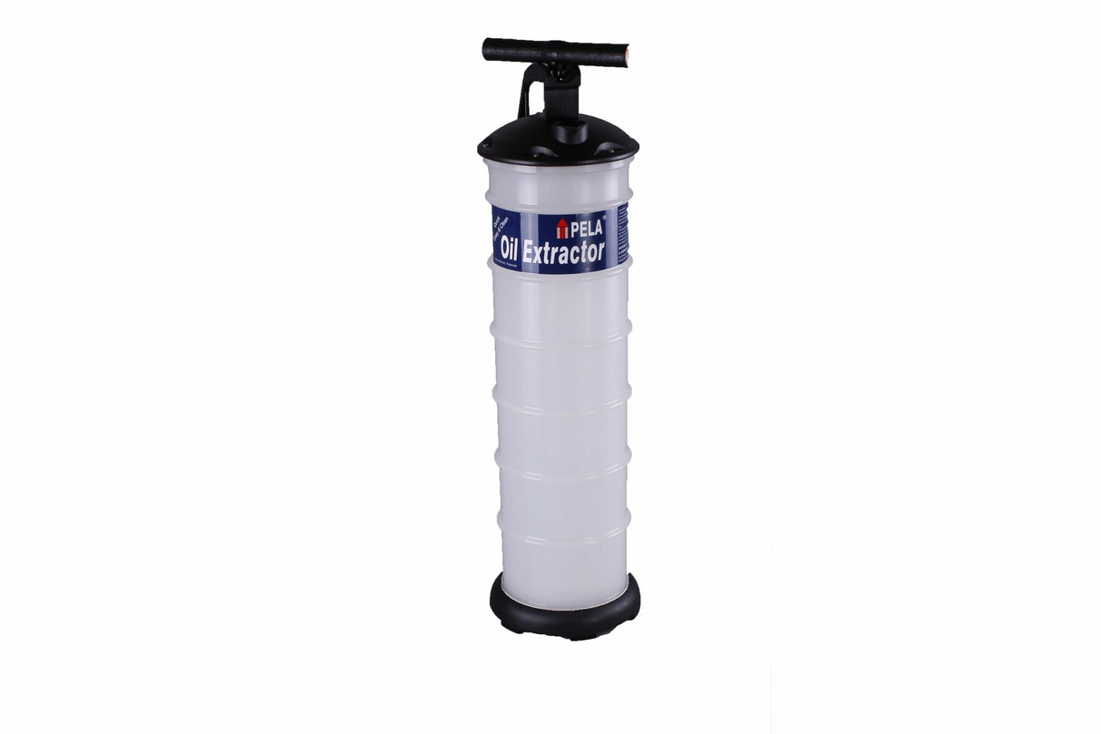 PELA oil extractor manual vacuum pump 6.5L, oil change pump, automatic valve against overflow