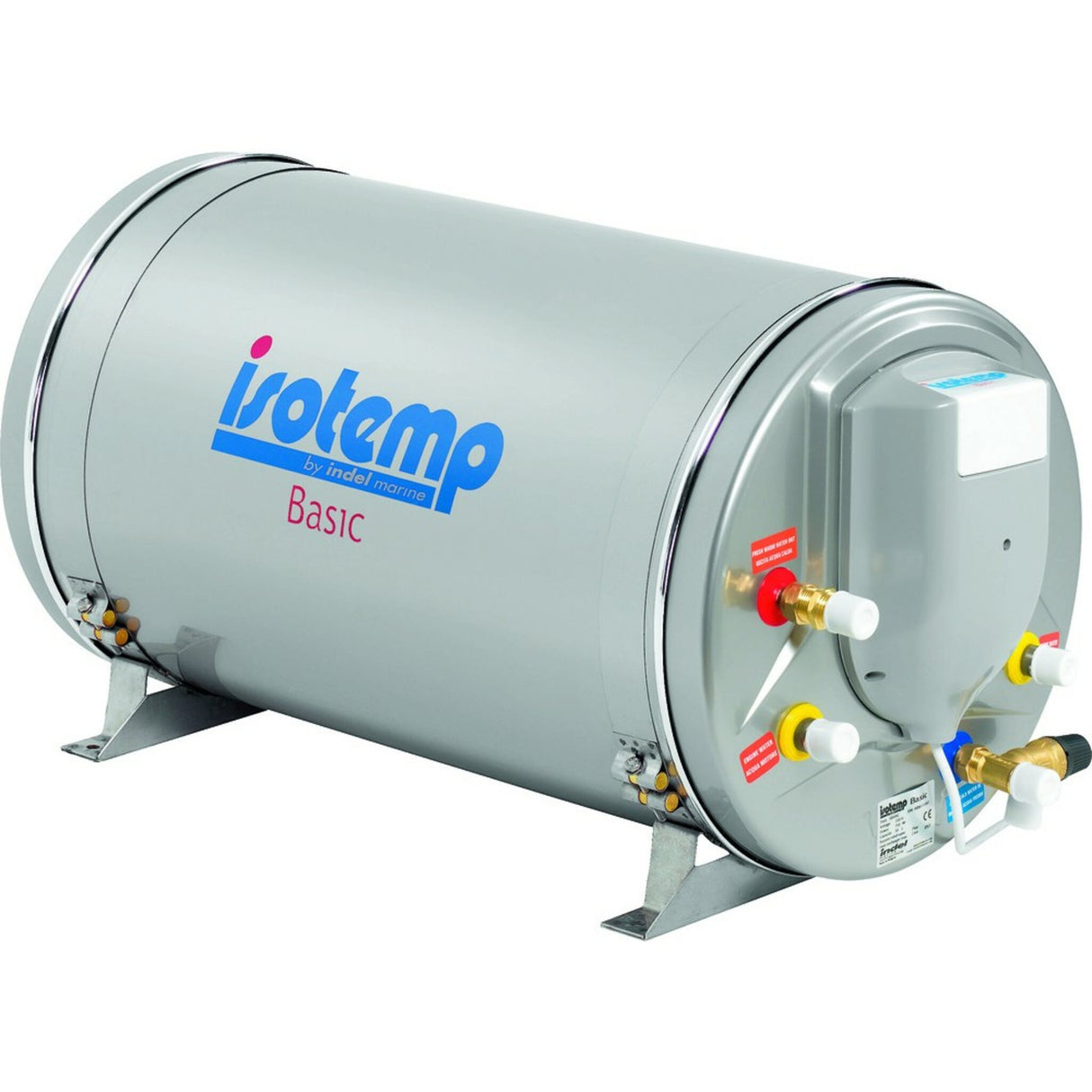 Isotherm Warmwasserbereiter Isotemp Basic - rostfreier Stahl, Marine-Wasserboiler, 750 W Heizpatrone, doppelter Überhitzungsschutz, konstante Temperatur über 70°C - 24 - 40 Liter