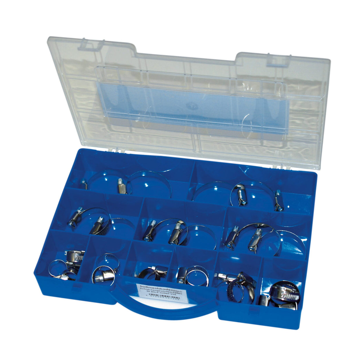awn Schlauchschellen-Set Edelstahl, Schellen-Set, 25 Stück in praktischer Kunststoffbox