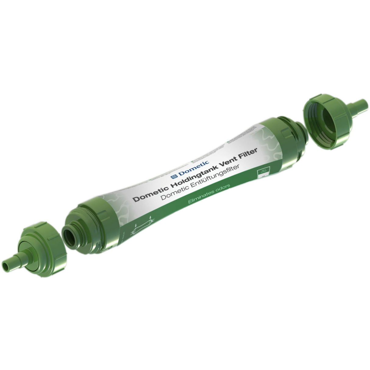 Dometic Entlüftungsfilter Aktivkohle für Schmutzwassertanks, Geruchsfilter 16/19mm, verhindert Geruchsaustritt