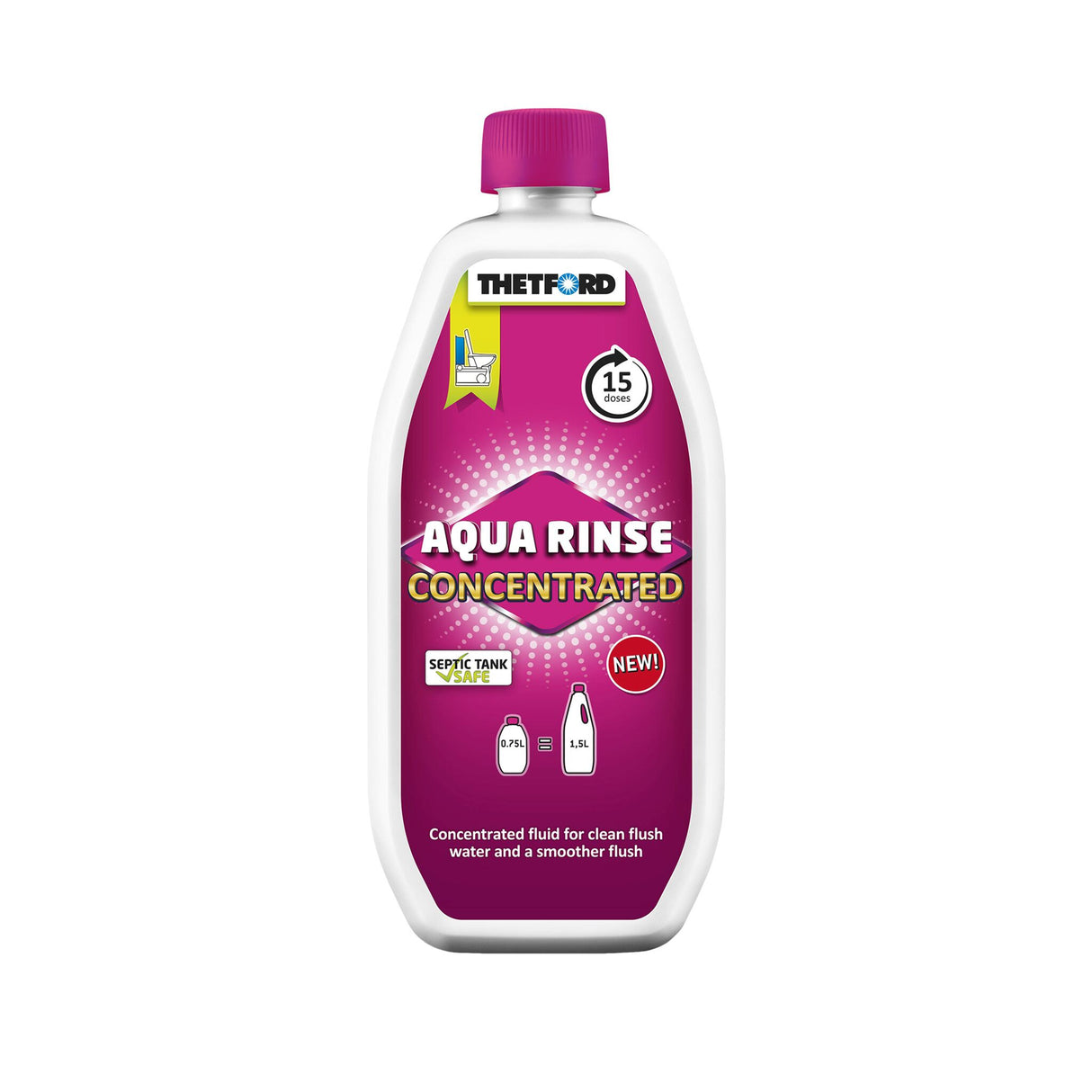 THETFORD Sanitary Fluid Concentrate with Lavender Scent, Flushing Water Additive, Long-Lasting Hygiene for On-Board Toilets