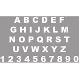 Buchstaben und Zahlen für Schlauchbootbeschriftung, individuelle Bootsaufkleber, selbstklebend, gut sichtbar (100 mm) -