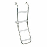Niro folding bathing ladder made of stainless steel with plastic steps, practical boat ladder, durable and individually mountable - 4 - 5 steps
