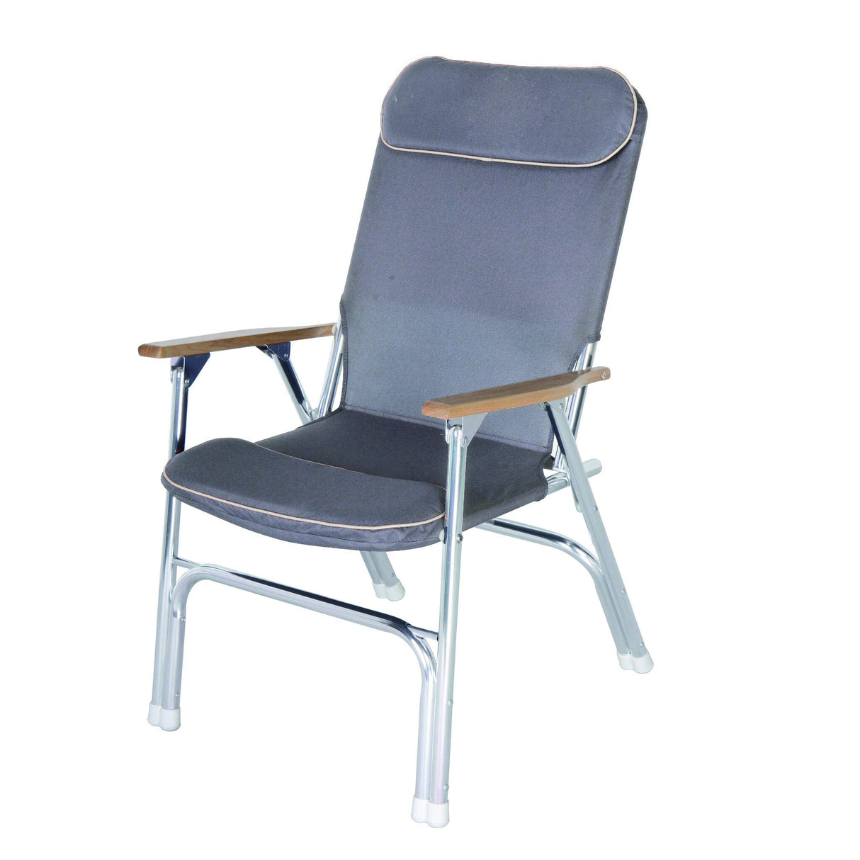 awn Deckstuhl Faltbar, Hochlehner, Eloxiertes Aluminium, Bequem und Leicht - anthrazit oder blau