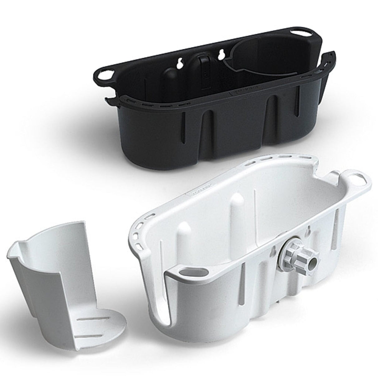 RAILBLAZA storage container Universally applicable, storage container for keys, tools and mobile devices, ideal for use on board - black or white