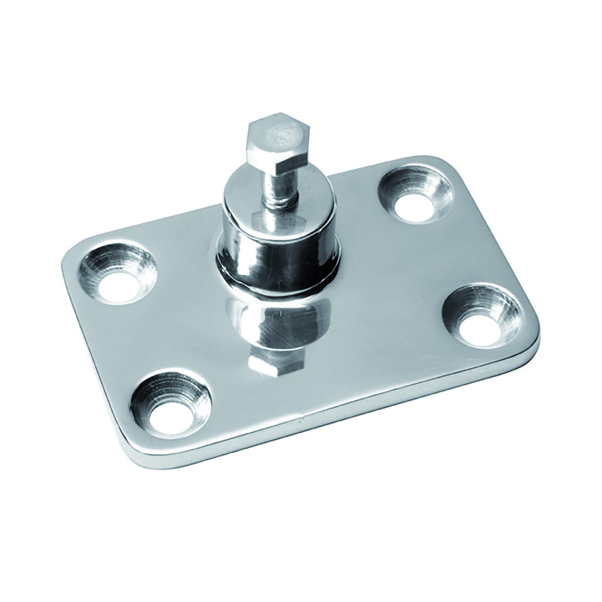Klappverdeck-Seitenplatte Edelstahl 73 x 48 mm, schwere Ausführung