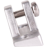 Pfeiffer Marine Unterteil für Klappverdecksbeschläge, eloxiertes Aluminium, für Rohrdurchmesser 20 mm - schräge Grundplatte (15°) oder gerade Grundplatte (90°)