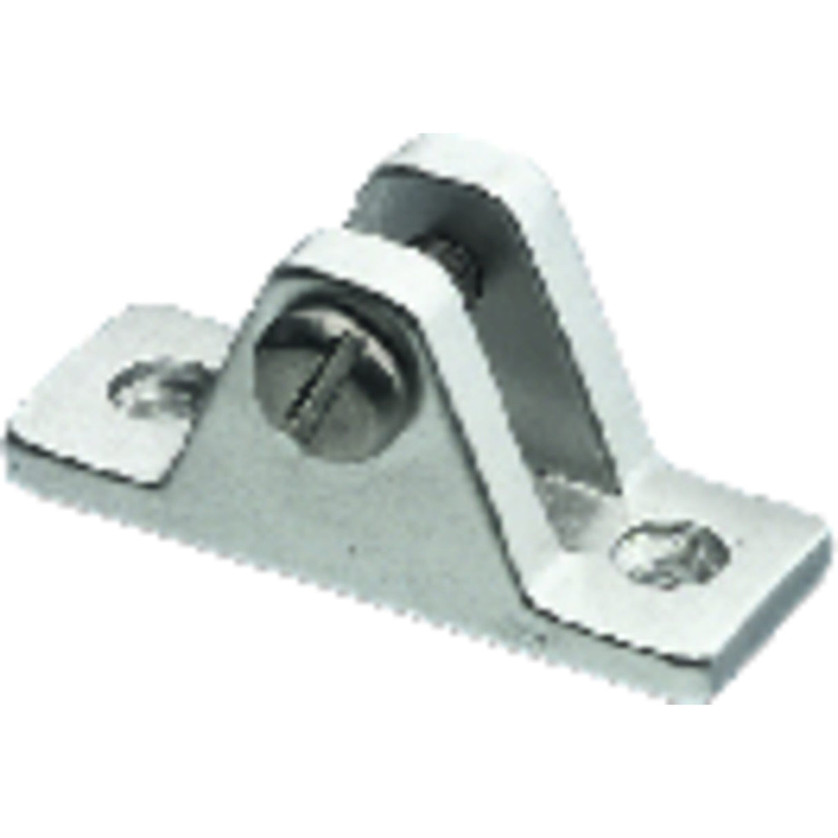 Pfeiffer Marine Unterteil für Klappverdecksbeschläge, eloxiertes Aluminium, für Rohrdurchmesser 20 mm - schräge Grundplatte (15°) oder gerade Grundplatte (90°)