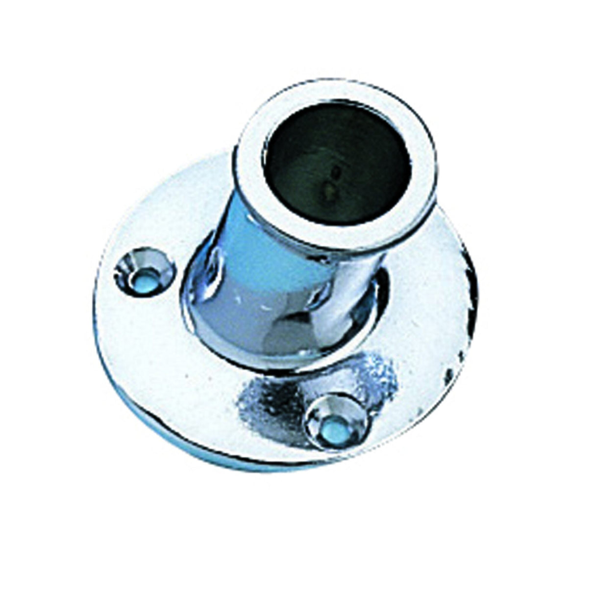 awn Flaggenstockhalter MC – Robuster Messing Flaggenhalter mit 25° Neigung, salzwasser- und uv-beständig - 13 - 30 mm Innendurchmesser, 38 - 70 mm Platten-Ø